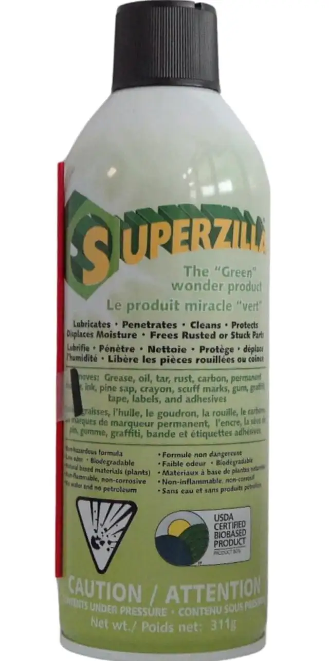 Superzilla®️ 3-in-1: Industrial Penetrant   Cleaner   Lubricant