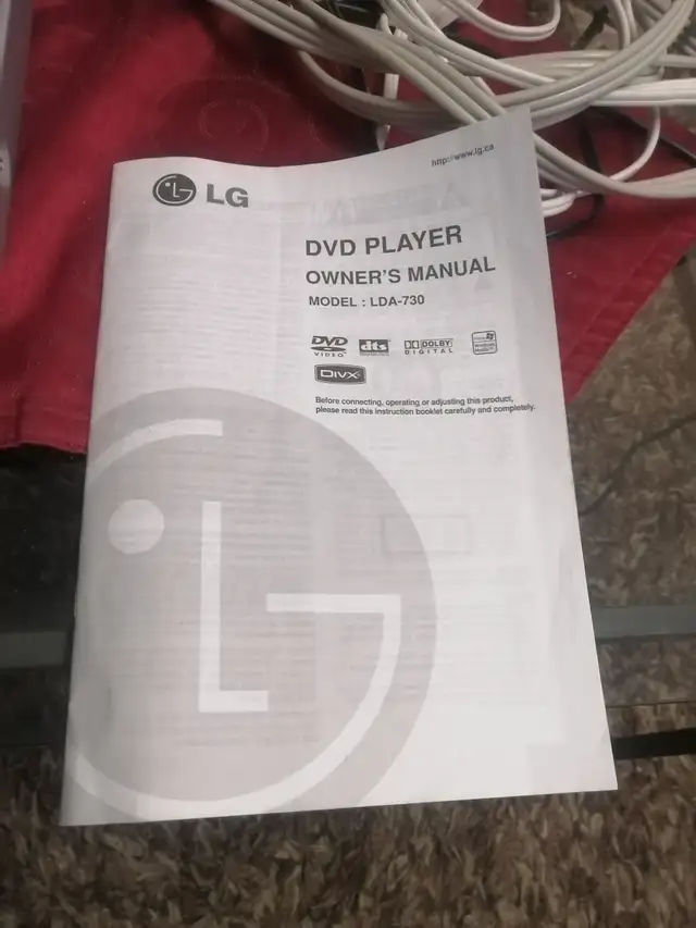 LG DVD player model number lda-730 with remote - Photo 4