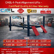 CAEL 4-Post Hoist Alignment Service Lift – Certified