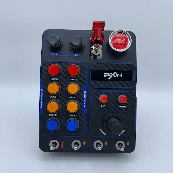 PXN CB1 Sim Racing Button Box &RGB Lighting & Buttons no Cord