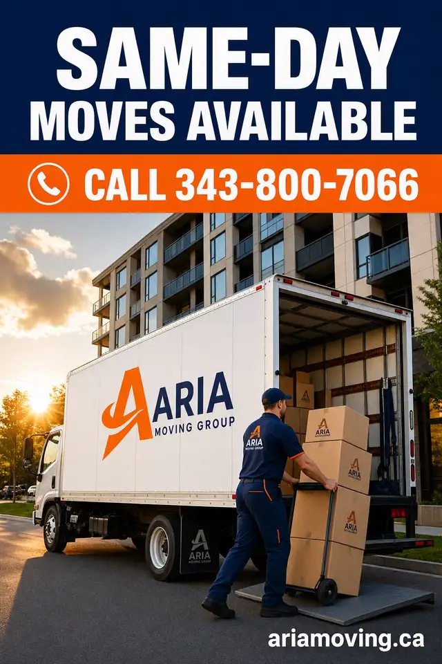 Aria Moving Group — Ottawa Movers — Fully Insured — Book Today - Photo 2