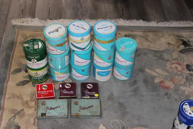 VINTAGE TOBACCO TINS and DRUMS
