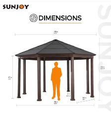 15’ x 15’ hard top gazebo - Photo 8