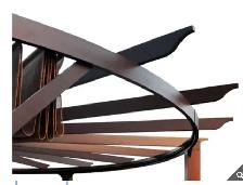 Semi circle pergola with adjustable awning - Photo 4