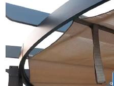 Semi circle pergola with adjustable awning - Photo 5