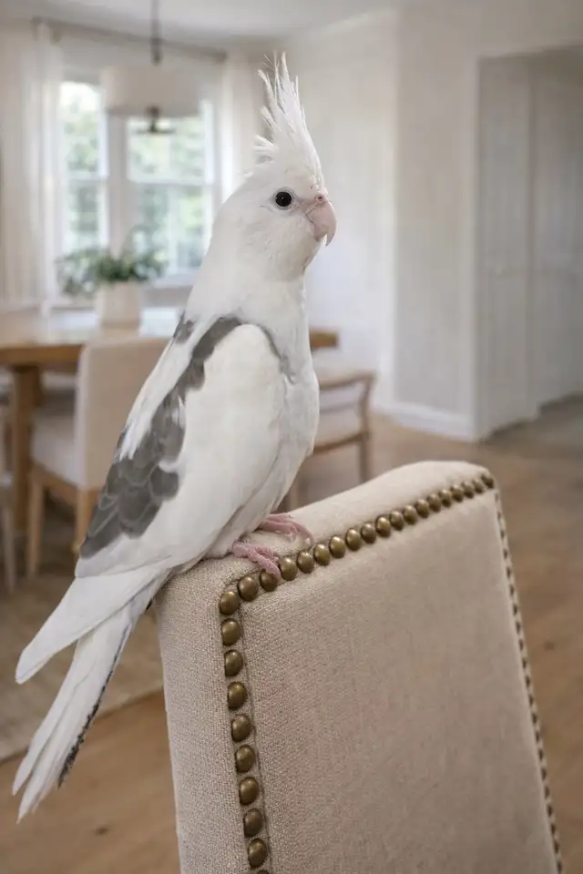 bébé cockatiel, sociable, prêt à partir