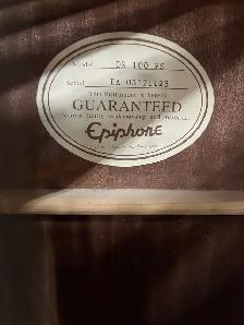 Epiphone DR-100 Acoustic Guitar - Photo 5