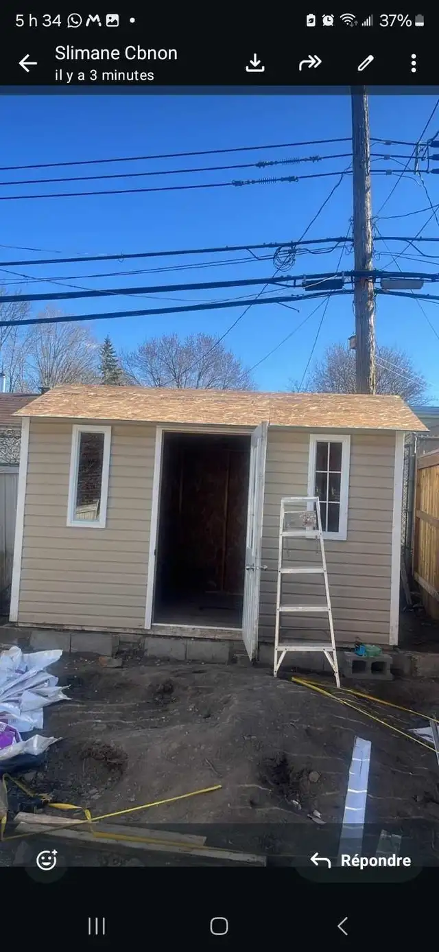 Toiture pour cabanons
