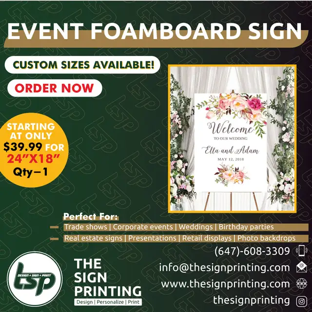 Foamboard Printing for Events | Fast Turnaround | High Quality