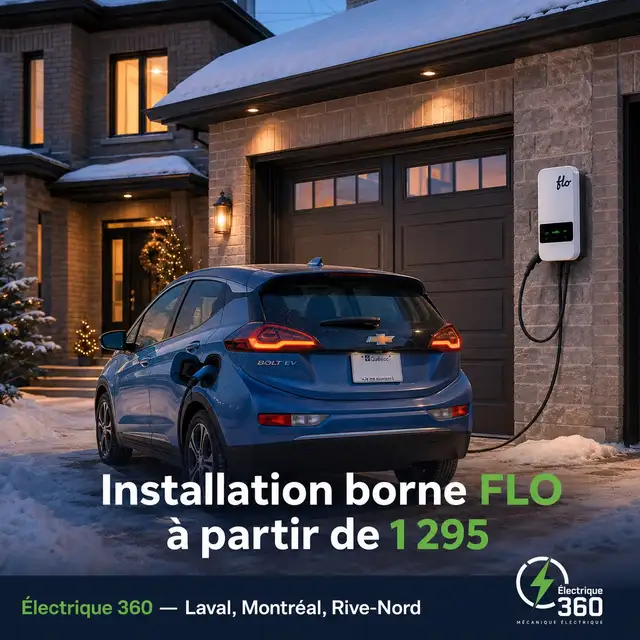 Subvention 600$ Roulez Vert — Installation borne VÉ rapide