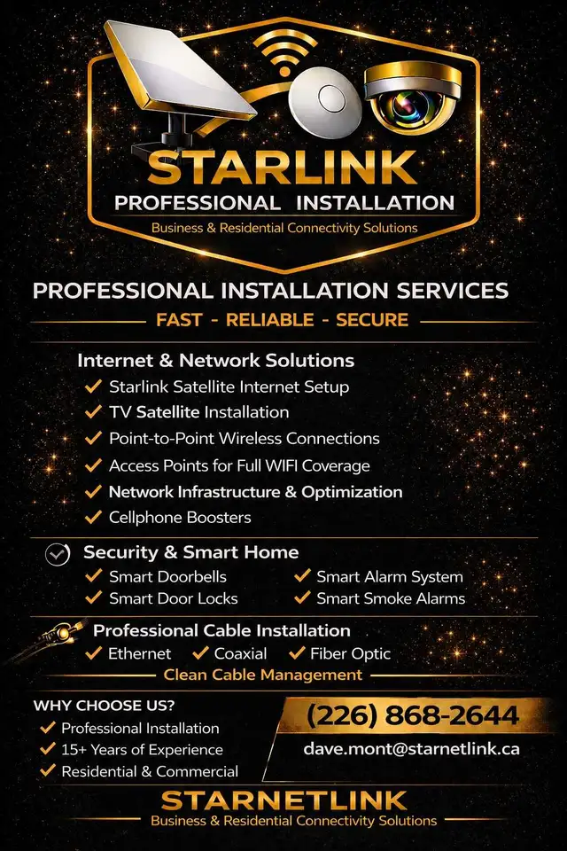 PROFESSIONAL STARLINK INSTALLATION SERVICES