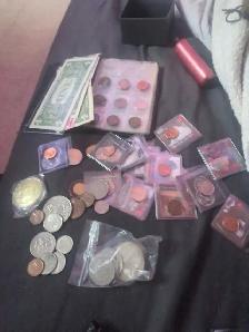 around 75 old coins indians silver dollars half dollars all old