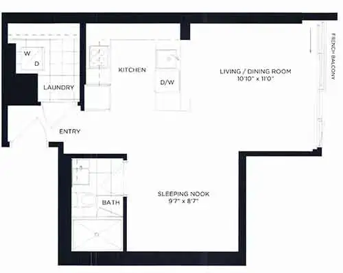 Downtown spacious condo studio available June 16th $1980 only - Photo 2