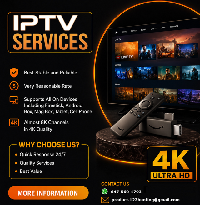 Quick I.P.TV, setup now - 4k channels