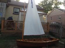 10’ Peterbourgh Sail Boat Gaff Rig