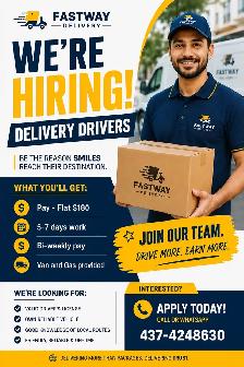 Hiring Delivery Drivers