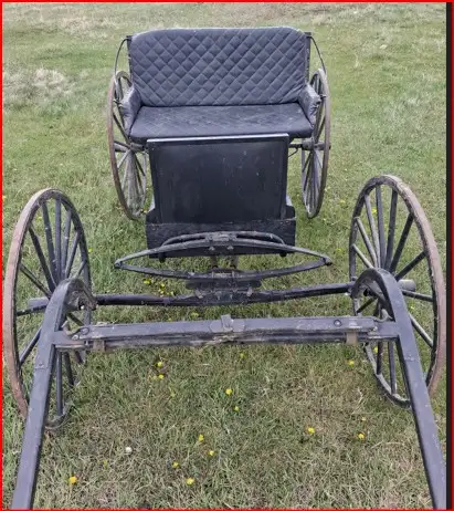 A Single Horse Drawn Buggy. - Photo 4