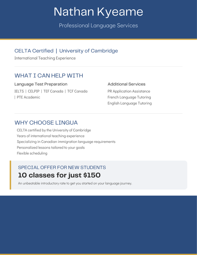 English & French Classes