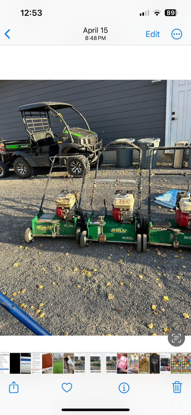 Ryan power rake for sale