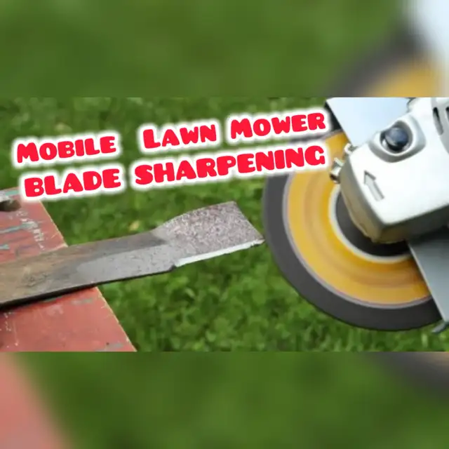 Mobile Lawn Mower Blade Sharpening