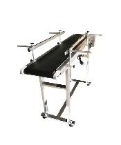 47.2x7.8"PVC Belt Conveyor 2 Guardrail Adjustable Speed 230013 - Photo 6