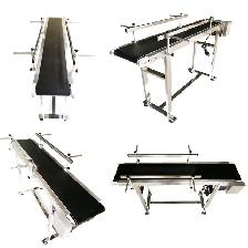 47.2x7.8"PVC Belt Conveyor 2 Guardrail Adjustable Speed 230013 - Photo 8