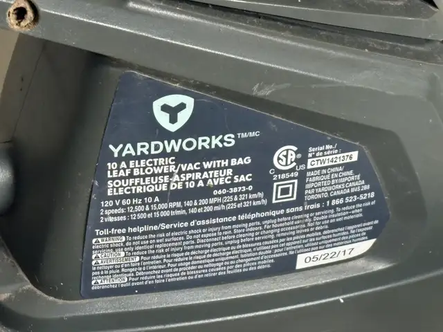 Yardworks Electric Leaf Blower/Vac – 2-Speed | Works Great - Photo 4