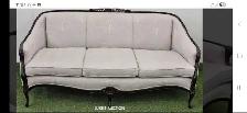 1920s french style sofa with cabriole legs couch