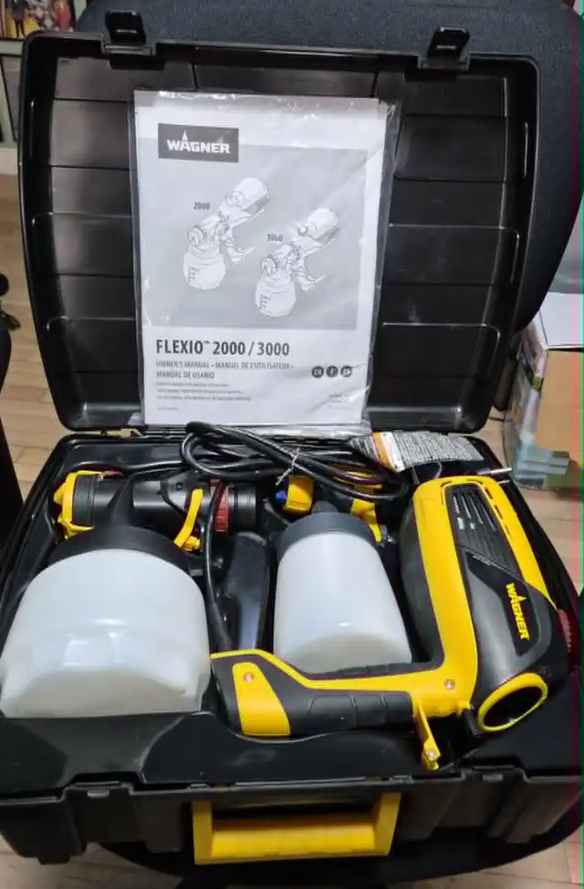 WAGNER FLEXIO 3000 HVLP PAINT SPRAYER KIT – COMPLETE w/ CASE 120 - Photo 3