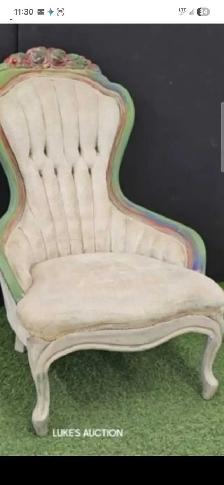 antique french salon chair