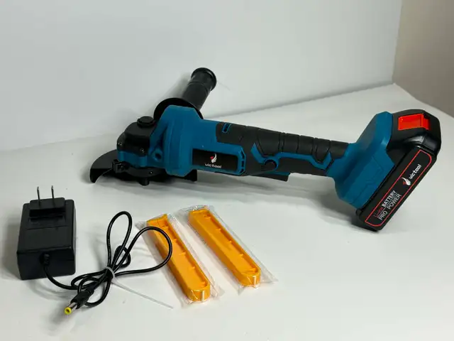 Victool 21V Brushless Angle Grinder w/ Battery & Charger - Photo 3