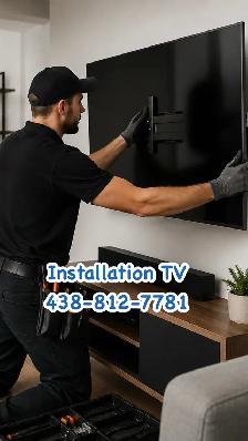 installation Tv -wall mount   support mural