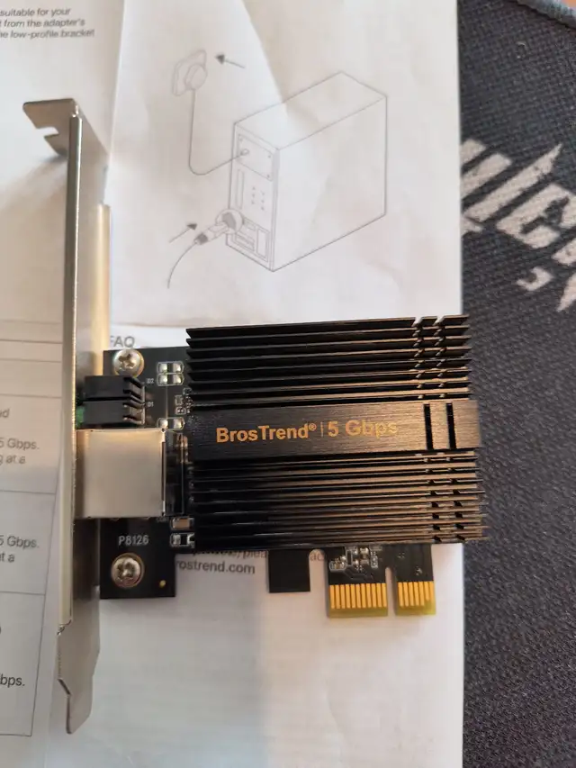 Adapter ethernet PCIe 3.1 x1 - 5Gbps RTL8126 - Linux compatible - Photo 3