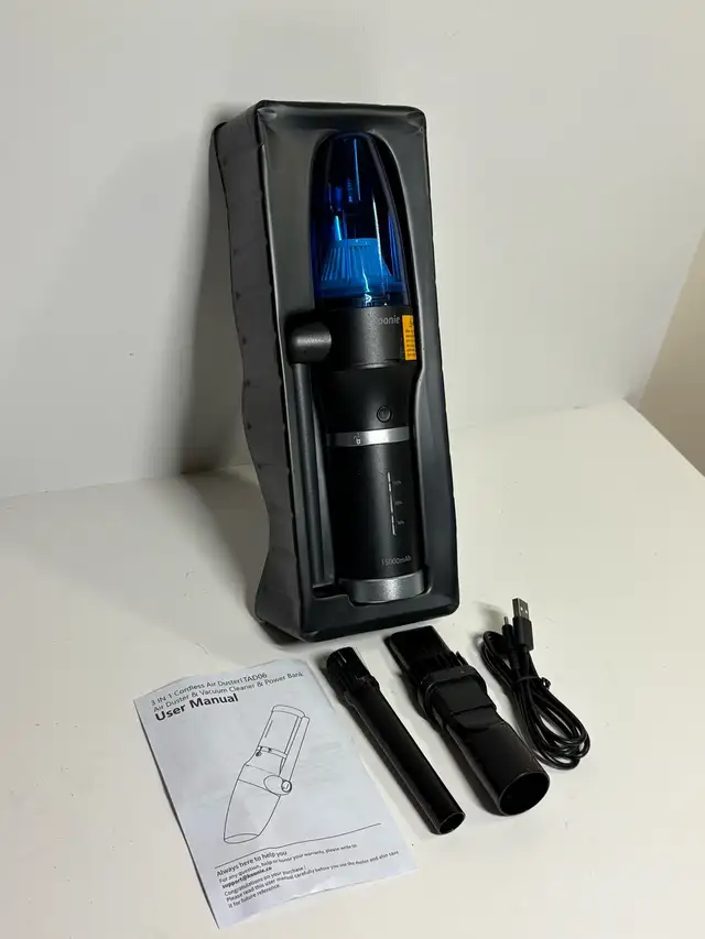 Koonie 3-in-1 Cordless Air Duster, Vacuum & Power Bank - Photo 2