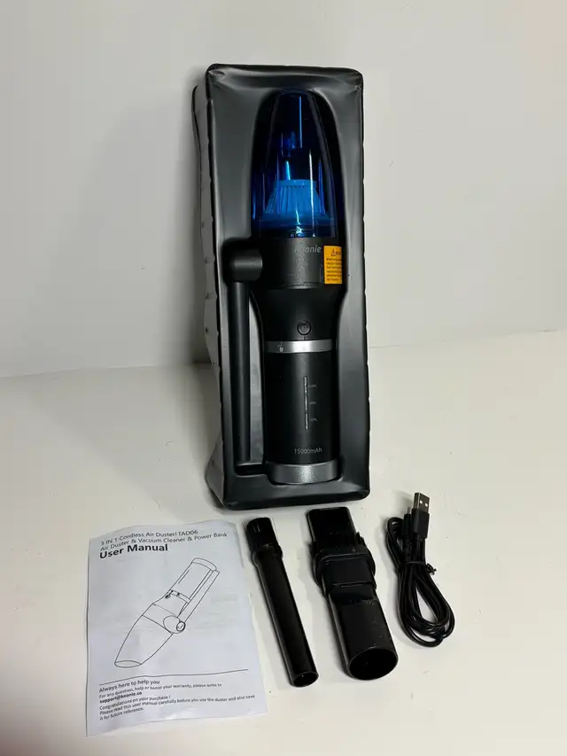 Koonie 3-in-1 Cordless Air Duster, Vacuum & Power Bank - Photo 6