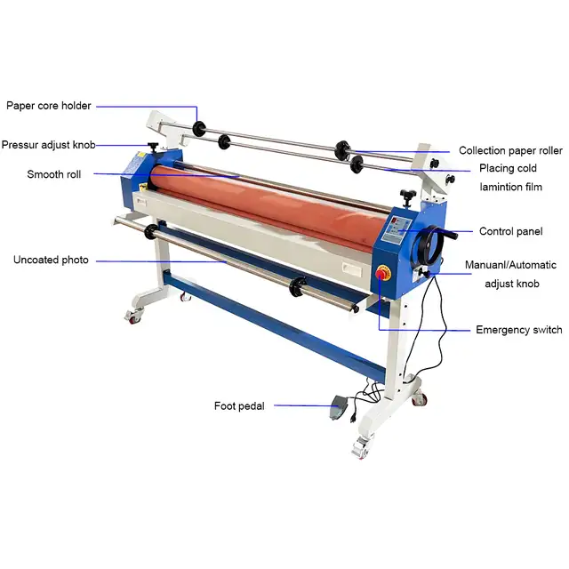 63' (1600MM) Semi auto Electric/Manual Cold Laminating 026045 - Photo 10