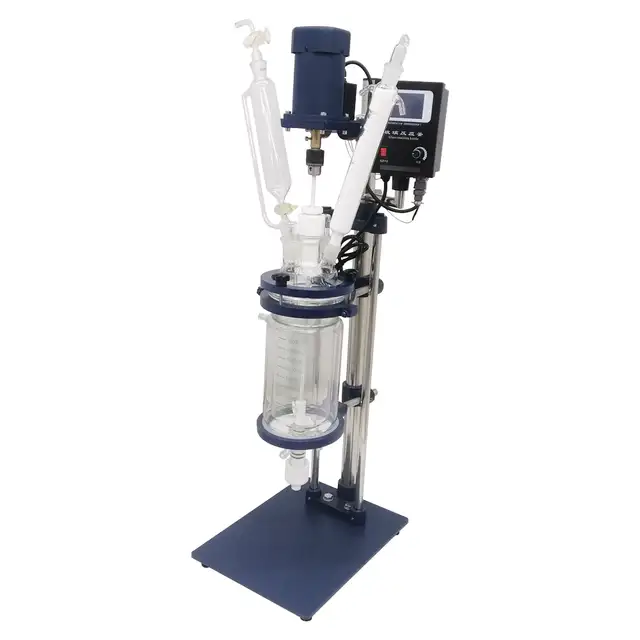 2L Glass Reactor Jacketed Reaction Distillation Lab 220499 - Photo 7