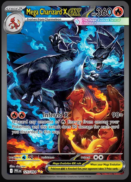 Phantasmal Flames Mega Charizard EX SIR Raw