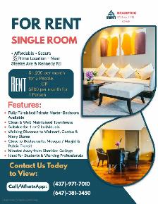 MASTER BEDROOM FOR RENT!!