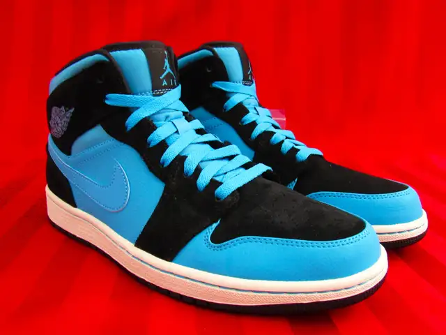 AIR JORDAN 1 MID ''DARK POWDER BLUE'' 2014 - Photo 6