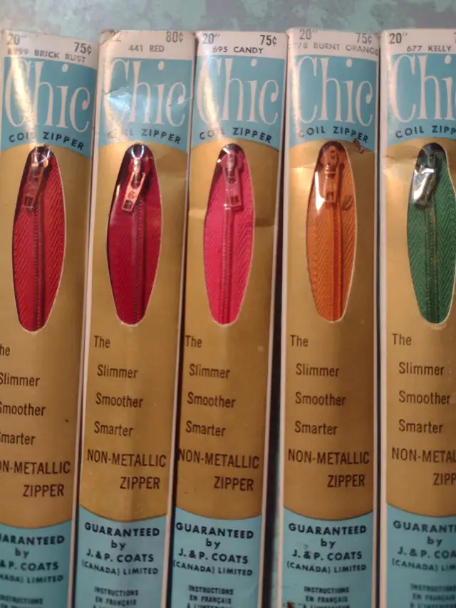 20' zippers over 20 different colours 20 for 10.00 new old stock - Photo 2