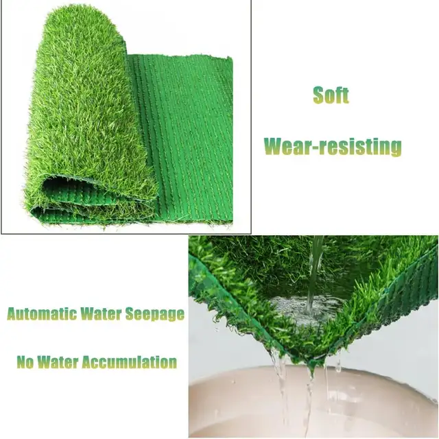 32.86.56ft Artificial Grass Synthetic Turf Lawn Yard 020666 - Photo 3