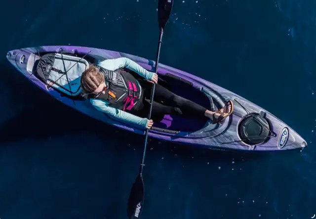 Pelican Argo 100x EXO Kayak with Paddle- purple or blue instock - Photo 3