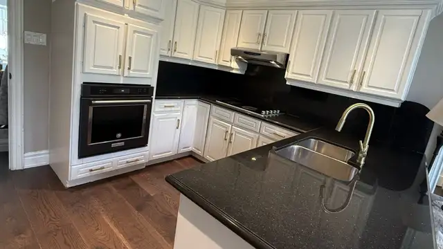 Solid Wood Kitchen Cabinets   Granite Countertop & Sink - Photo 5