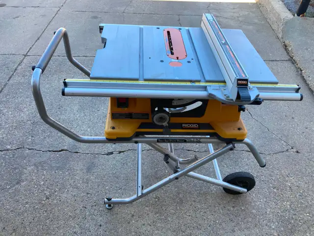 RIDGID 10' SAW AND WHEELED STAND