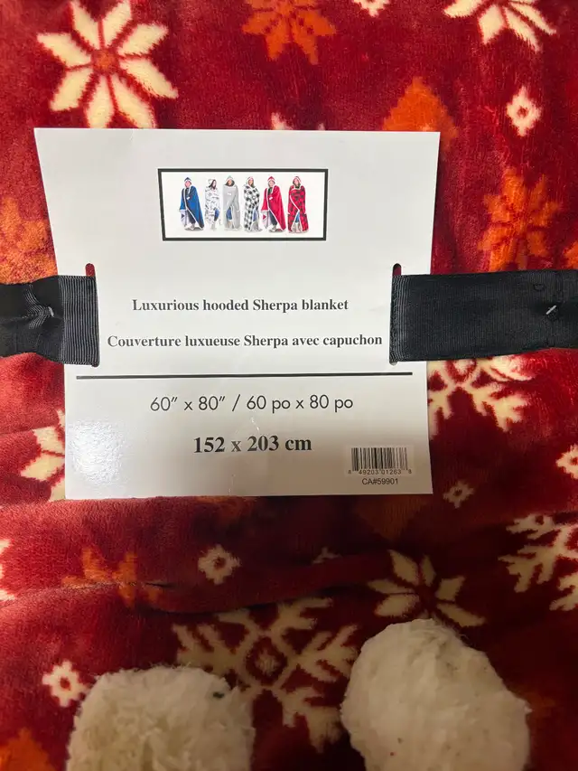 Couverture luxueuse en Sherpa