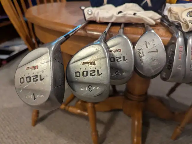 Left handed golf club set, bag, pull cart - Photo 4