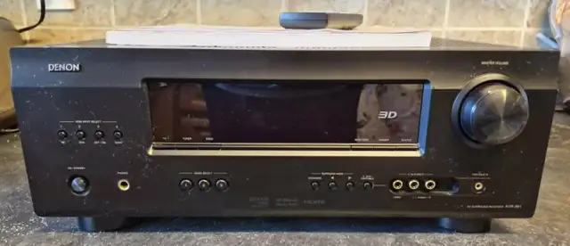 DENON AVR-391 5.1 HDMI HOME THEATER RECEIVER – REMOTE   MAN –120