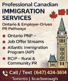✅LOW CRS ? No Status? PR Support | OINP-AIP-RCIP ✅(647) 696-8411 - Photo 2