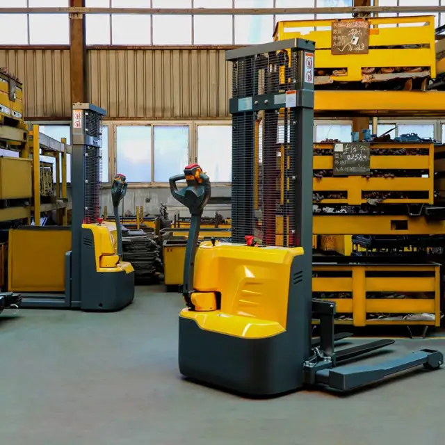 NEW ELECTRIC PALLET STACKER / JACK - 3300 LB CAPACITY - 98' LIFT